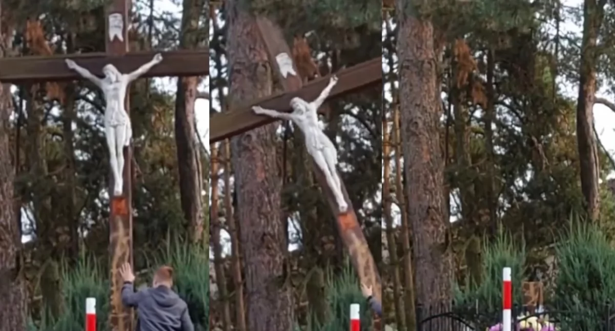 Zniszczył krzyż w kościele w Nowym Wiśniczu. Sąd wyra wyrok za zakłócenie mszy 