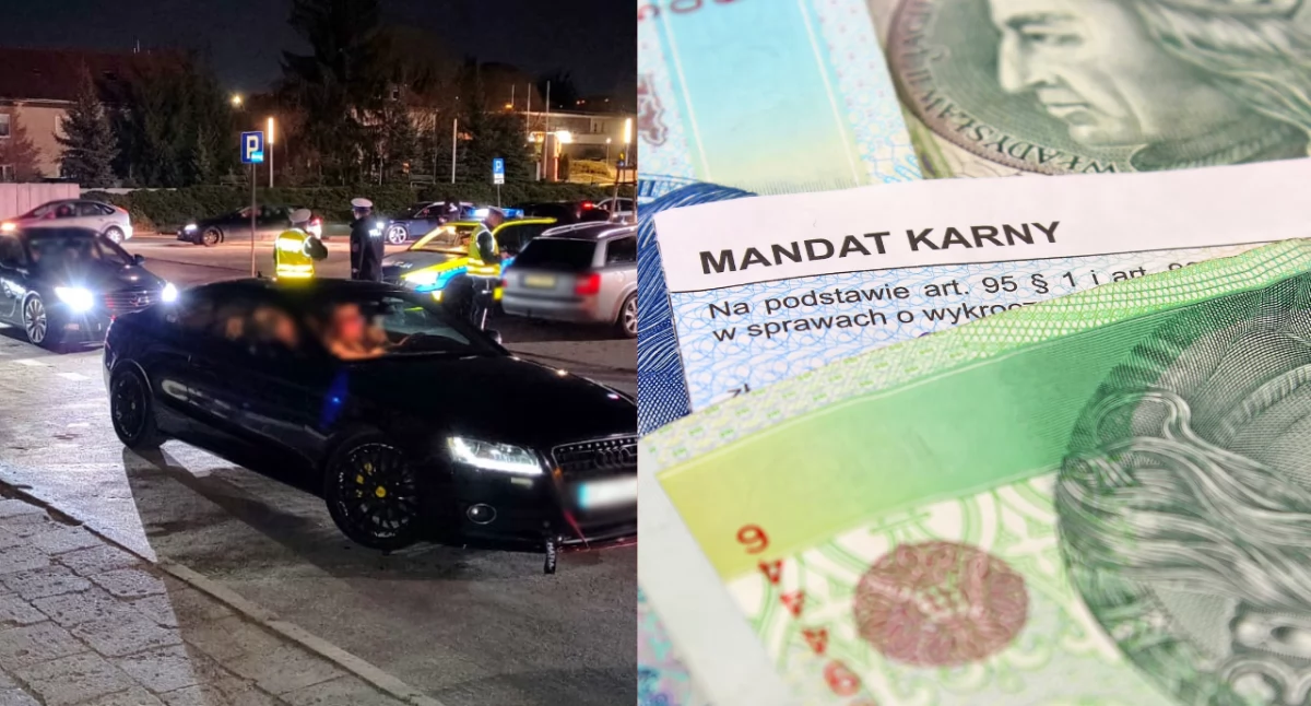 Olsztyn: Planowali wyścigi uliczne, skończyło się na mandatach i zatrzymaniach
