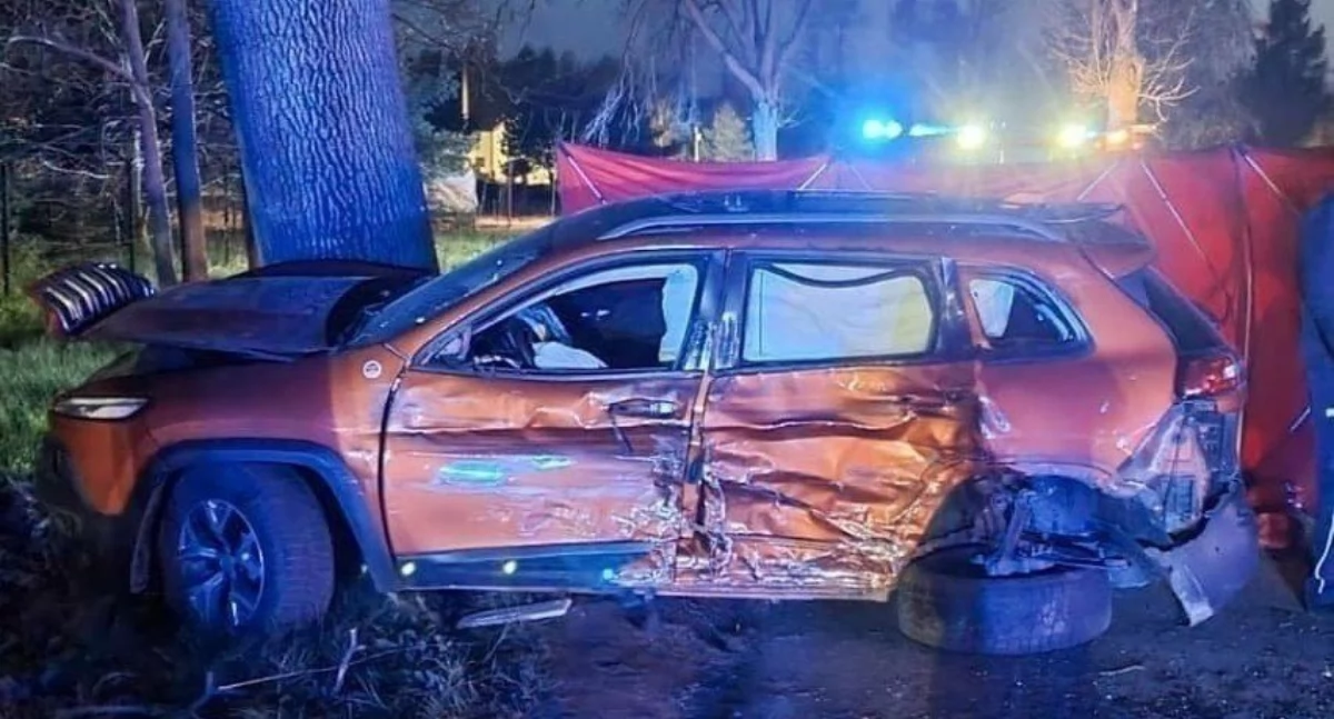 Jeep, którym Agnieszka Z. zabiła trójkę motocyklistów wyprzedzając auta z prędkością 120 km/h w terenie zabudowanym