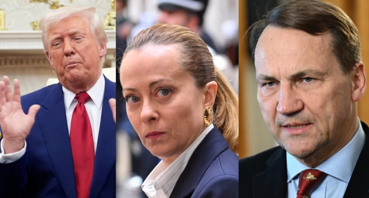 Radosław Sikorski – szef polskiego MSZ poparł Giorgii Meloni przed wizytą w USA i spotkaniem z Donaldem Trupem 
