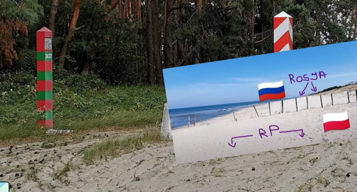 Granica Polski i Rosji – internauta pokazał, jak wygląda obecnie 
