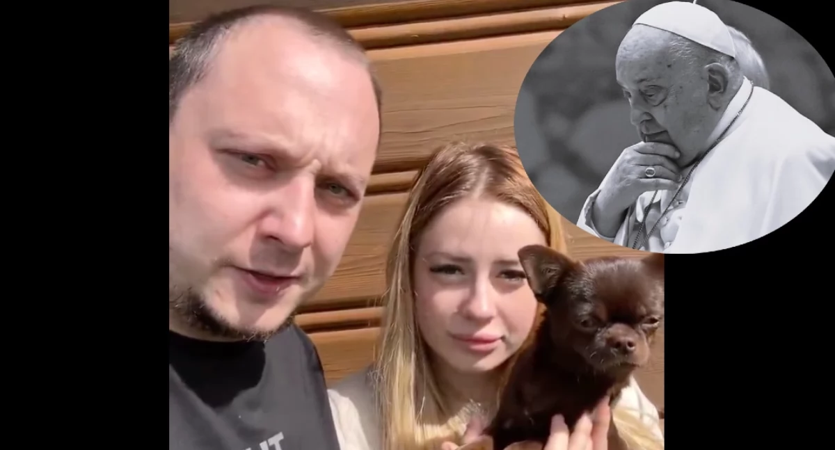Daniel Magical z dziewczyną żegna papieża Franciszka – nagranie wrzucił do sieci