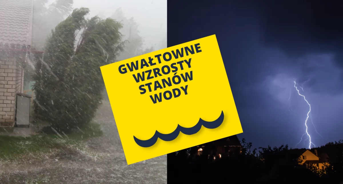 Alerty pogodowe IMGW – gwałtowne deszcze i burze na południu kraju