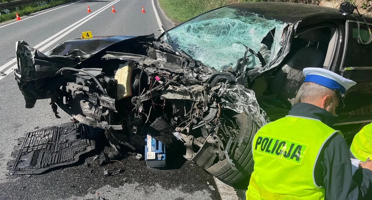 Śmiertelny wypadek na drodze krajowej nr 7 w miejscowości Będzieszyn w Małopolsce w poniedziałek 28 kwietnia, w którym zginęła kobieta