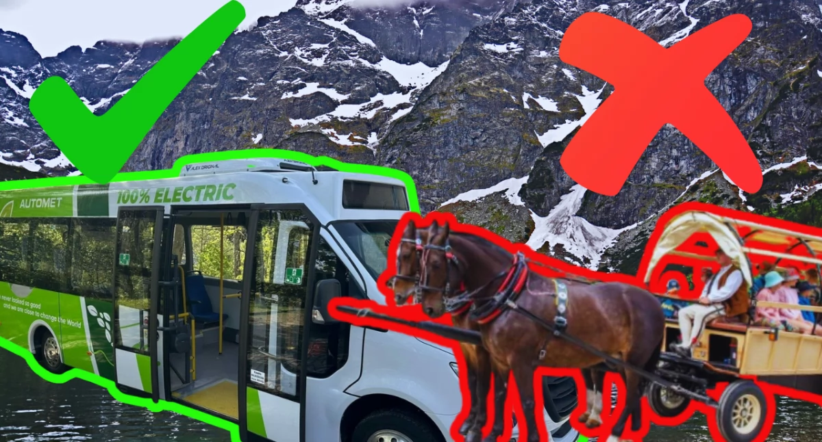 Nowe elektryczne busy ruszyły na Morskie Oko