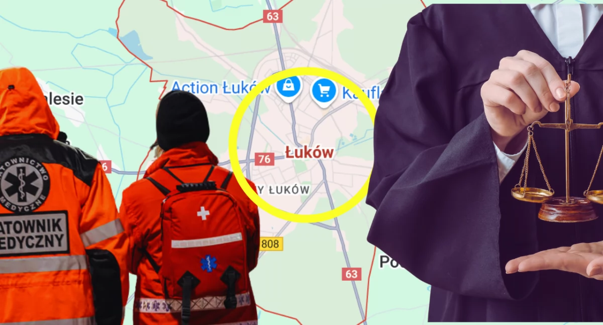 Syn z ojcem zaatakowali ratowników w szpitalu w Łukowie