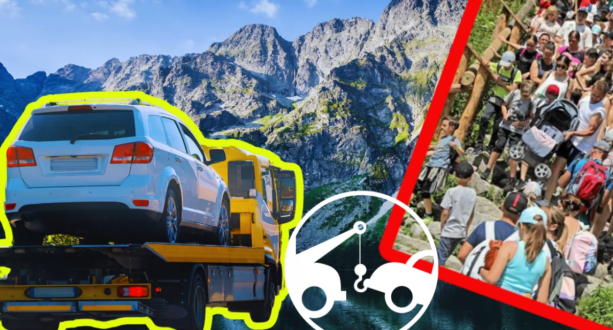 Turyści ruszyli nad Morskie Oko. Brakuje miejsc parkingowych