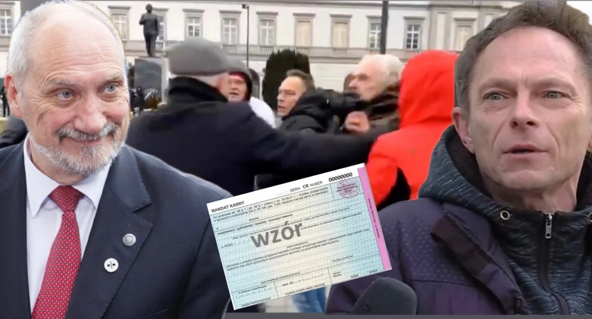 Arkadiusz Szczurek został ukarany mandatem za przejście przez jezdję i przesłuchany, a Antoni Macierewicz nadal nie poniósł konsekwencji pomimo nagrania wideo 