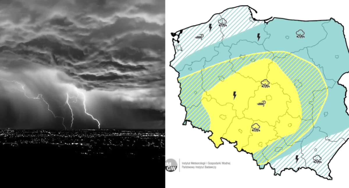 Ostrzeżenia IMGW dla centralnej i południowej części kraju