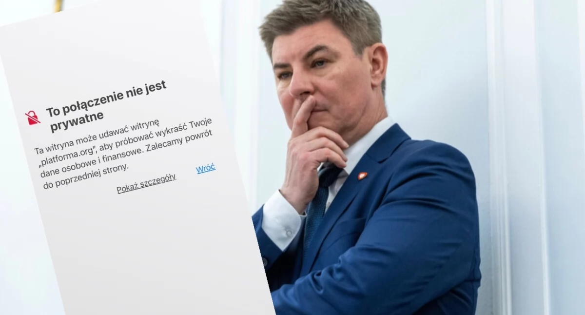 Polska, Cyberatak Zablokowana strona system wpłat hakerski - zdjęcie, fotografia