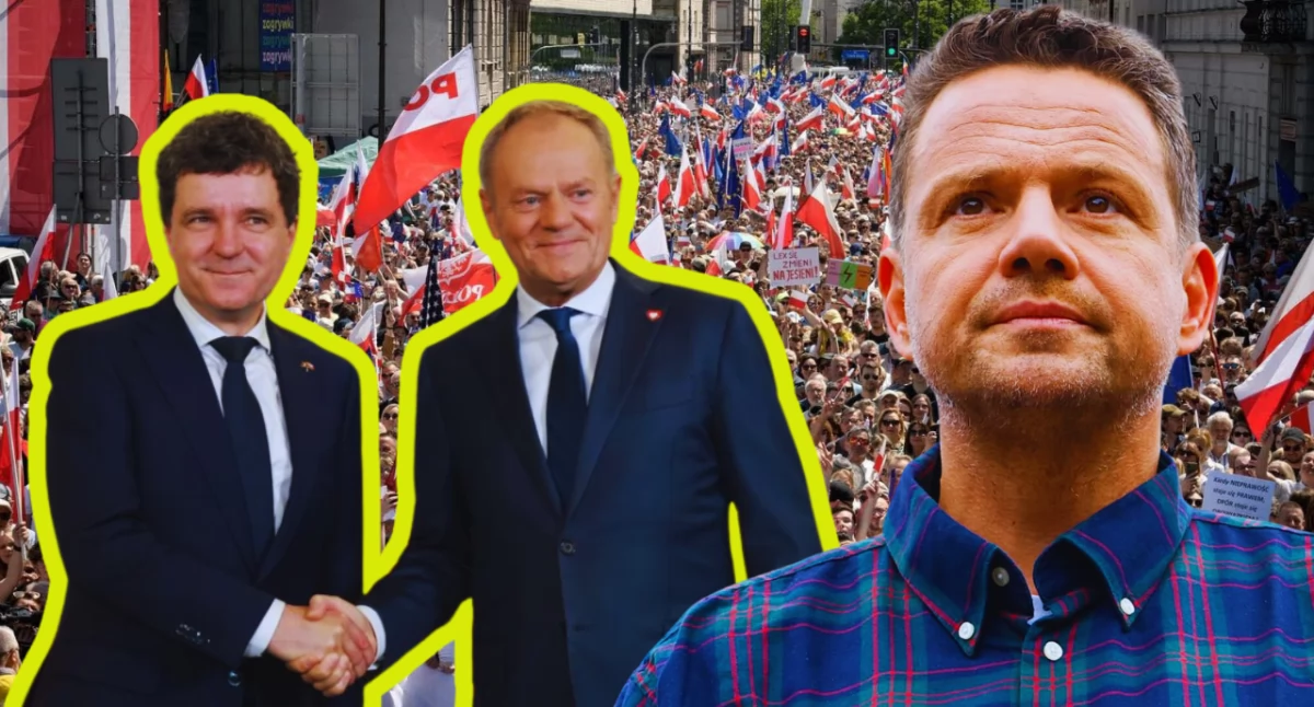 Rafał Trzaskowski i Donald Tusk mobilizują wyborców w Warszawie przed II turą wyborów