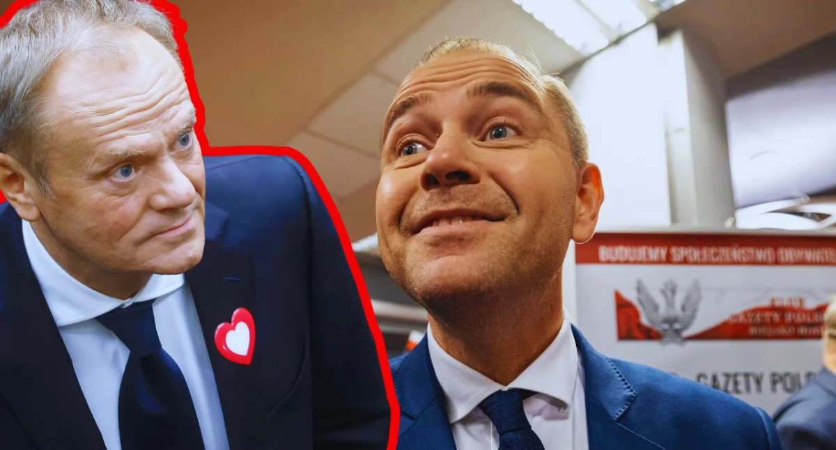 Zdjęcie Donalda Tuska i Karola Nawrockiego