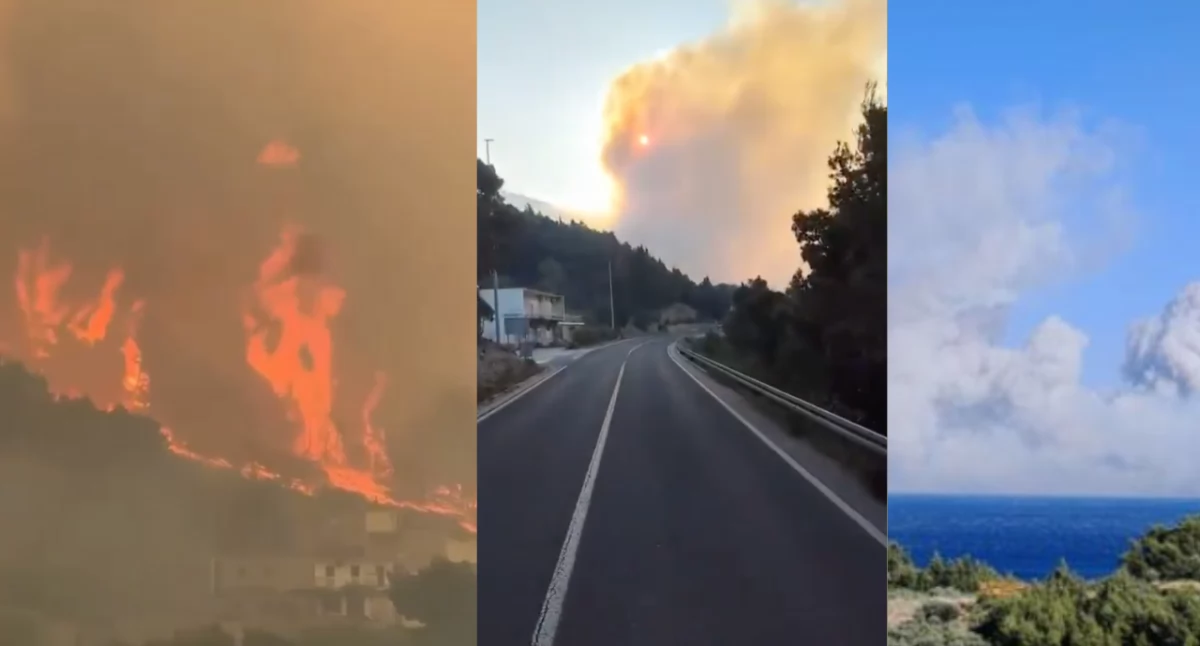 Zdjęcia z pożaru w Chorwacji