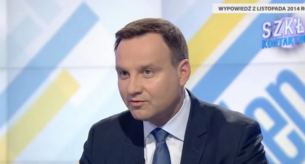 Andrzej Duda podczas wywiadu w 2014 roku przekonywał, że wybory mogły być sfałszowane 
