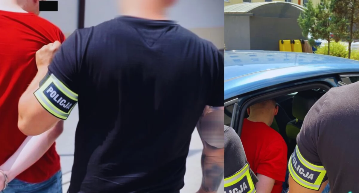 Zdjęcie ze strony policyjnej. 27-latek zatrzymany przez łódzką policję