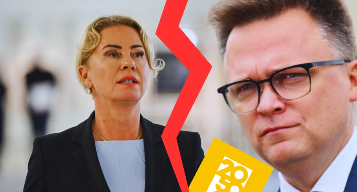 Zdjęcie Izabeli Bodnar i Szymona Hołowni
