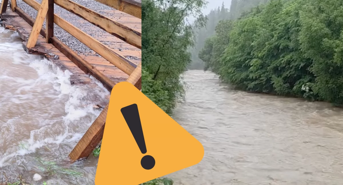 Szlaki w Tatrach nieprzejezdne. Intensywne deszcze i podtopienia w Małopolsce
