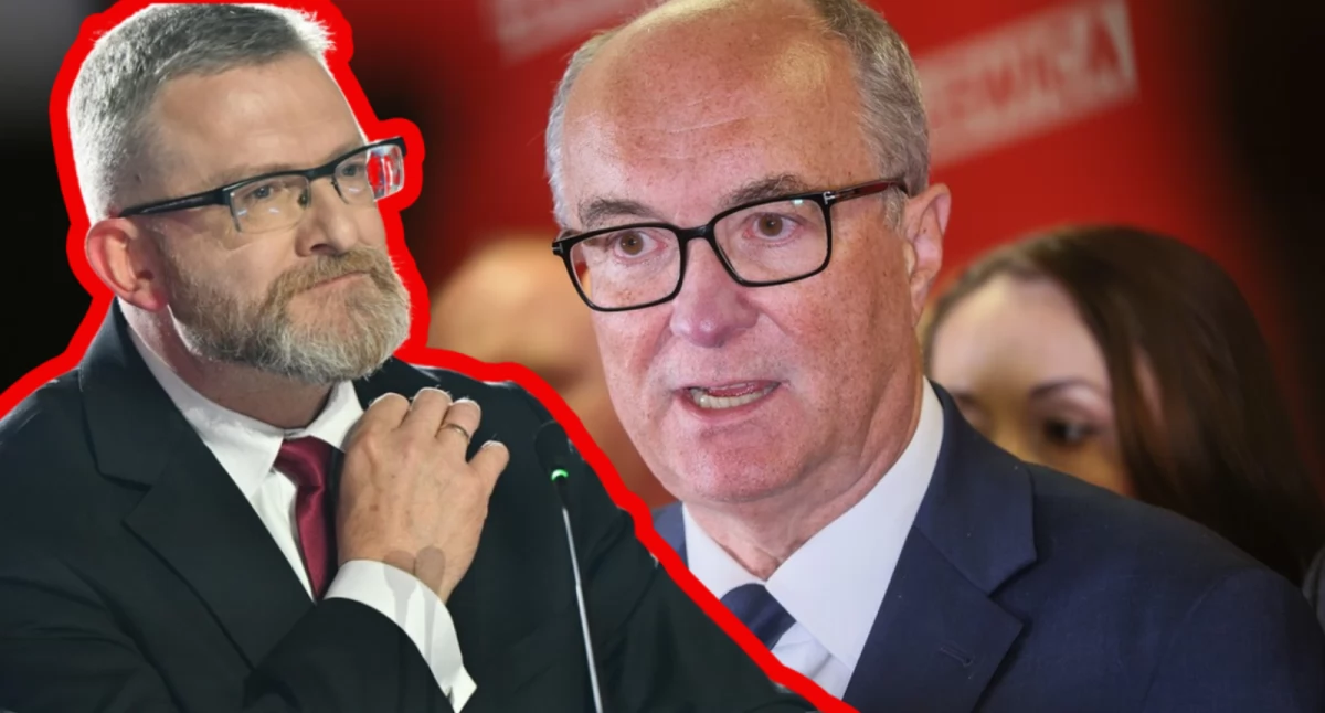 Zdjęcie Włodzimierza Czarzastego o Grzegorza Brauna