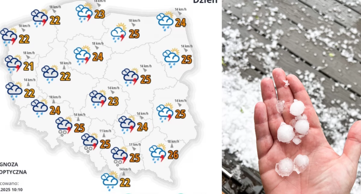 Mapa pogodowa polski