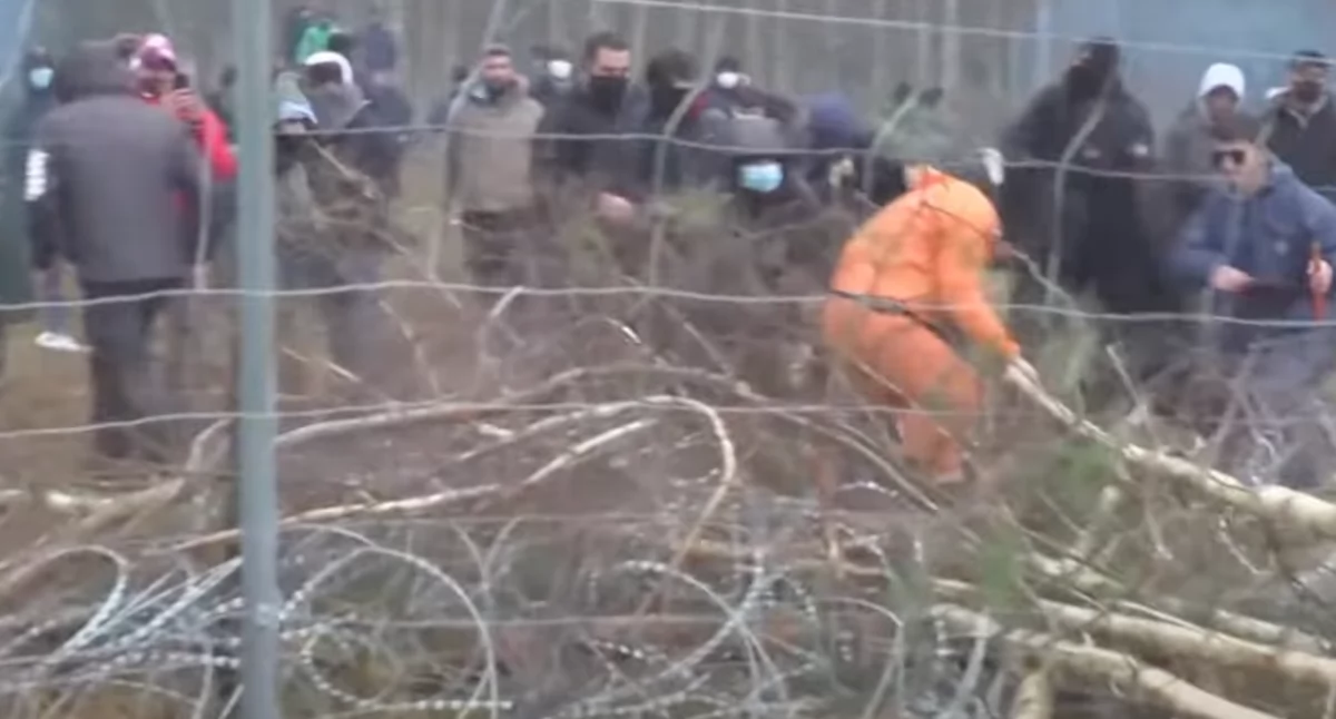 Imigrant zaatkował polskiego żołnierza na granicy z Białorusią 