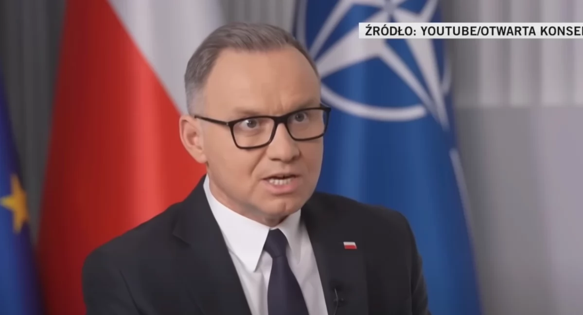Prezydent Andrzej Duda podczas wywiadu 