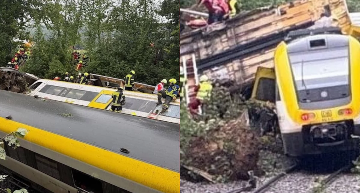 Zdjęcie: Katastrofa kolejowa w Niemczech. W wyniku wykolejenia pociągu zginęły trzy osoby