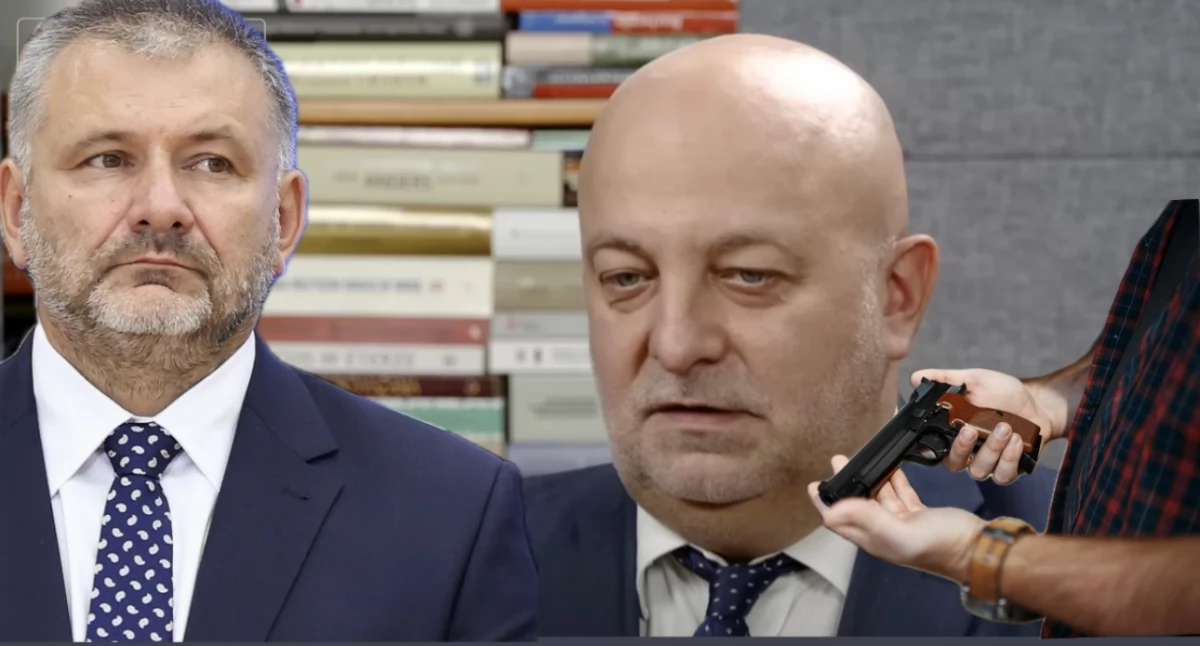 Neosędzia Łukasz Piebiak ostrzega przed użyciem broni palnej podczas wywiadu 