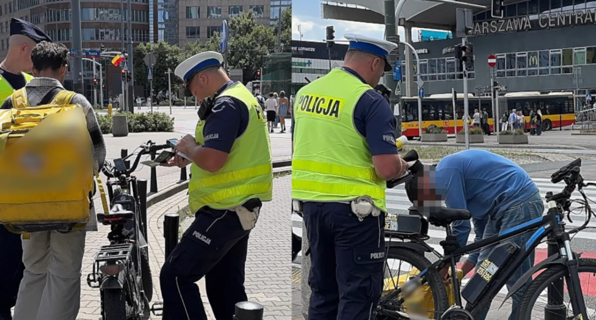 Mandaty za nielegalne e-pojazdy w Warszawie – 66 osób ukaranych