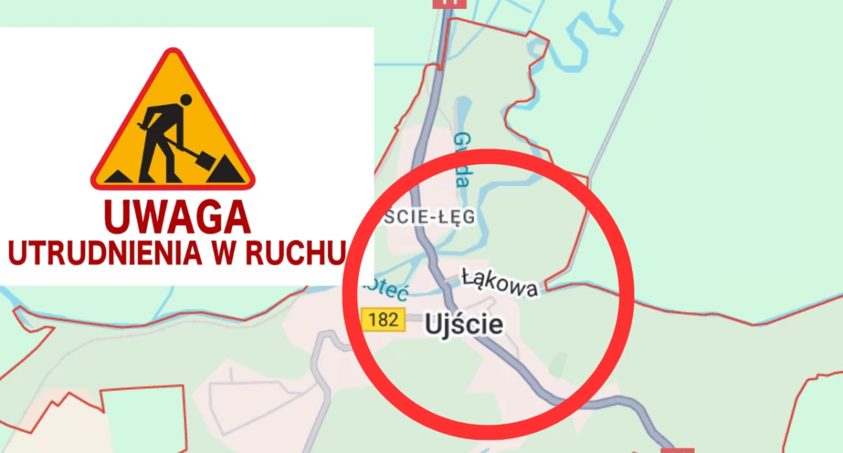 Remont drogi krajowej nr. 11 w Ujściu. GDDKiA podała listę objazdów i termin zakończenia prac 