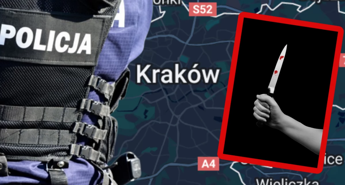 Nożownik zaaatakował taksówkarza w Krakowie. Policja ustalił, kim jest poszukiwany napastnik 