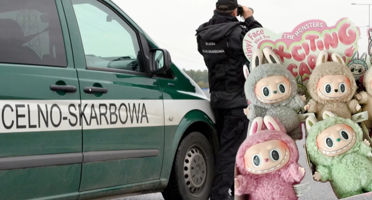 Podrobione maskotki Albumu przechwycone przeć Krajową Administrację Skarbową w Świecku 