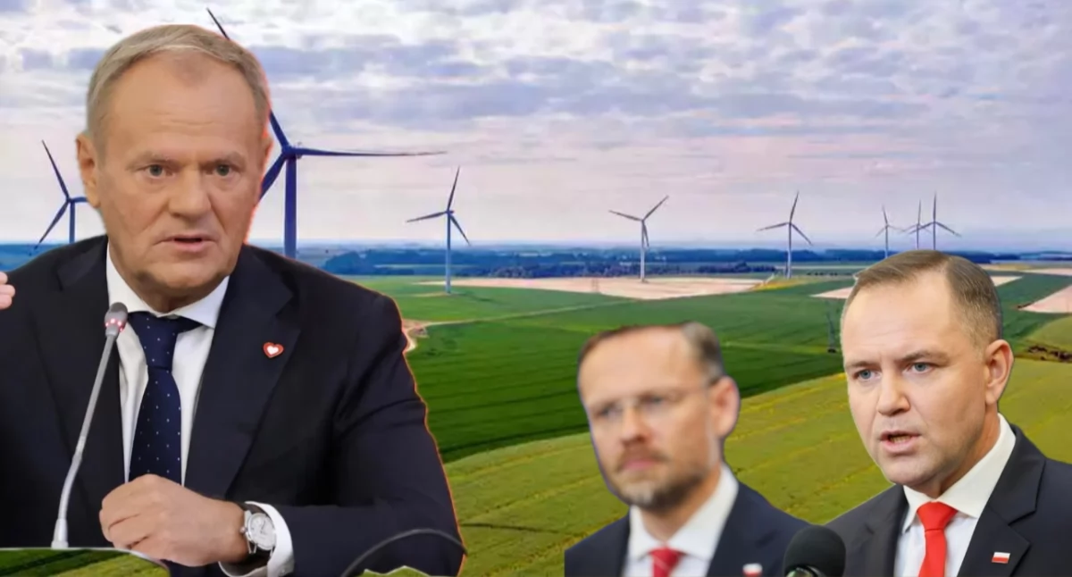 Donald Tusk zapowiedział, że Polska zwiększy moc wiatraków pomimo weta Karola Nawrockiego