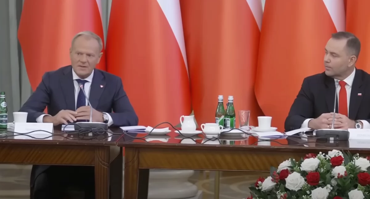 Premier DOnald Tusk spotkał się z Karolem Nawrockim przed wizytą prezydenta w USA