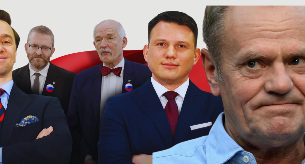 Rosyjskie drony nad Polską. Premier Tusk krytykuje postawę PiS i Konfederacji