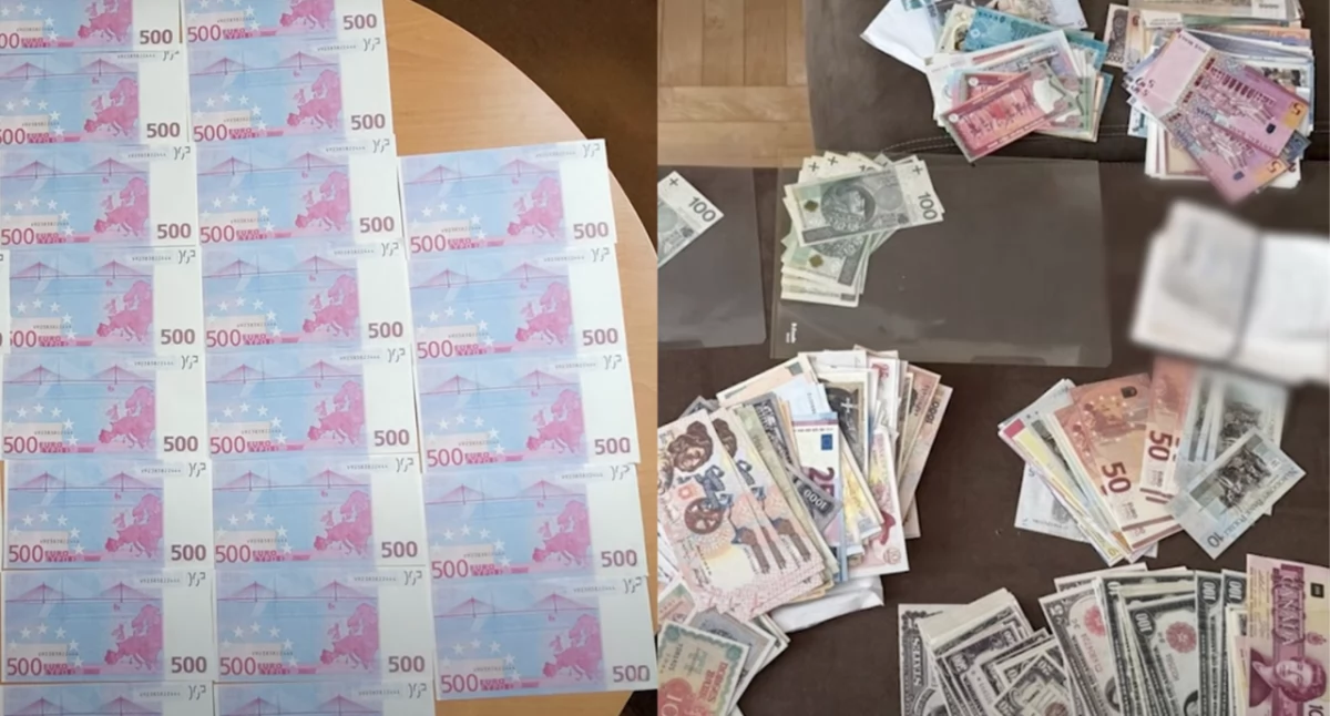 Podrabiał banknoty różnych walut. CBŚP i prokuratura ujawniają szczegóły