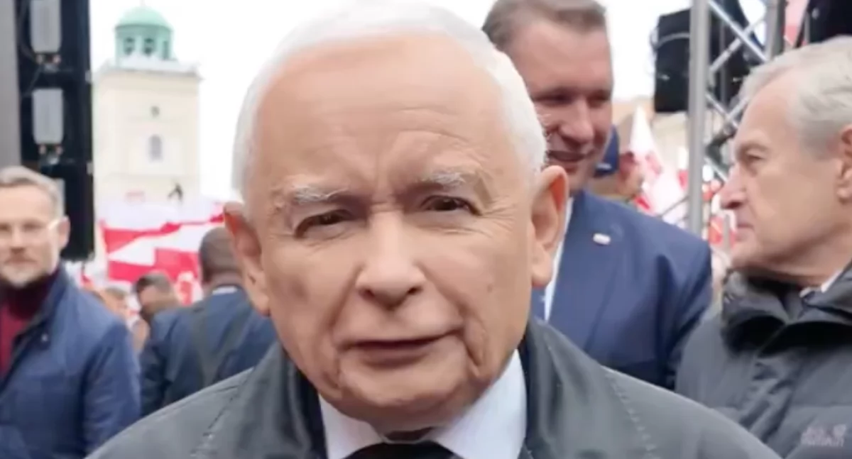 Jarosław Kaczyński na manifestacji PiS w Warszawie wzywał do odwołania rządu 