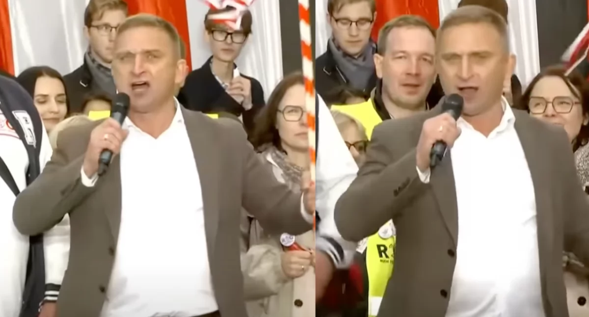 Zdjęcie Roberta Bąkiewicza na manifestacji PiS. Sprawą posła zajmie się prokuratura