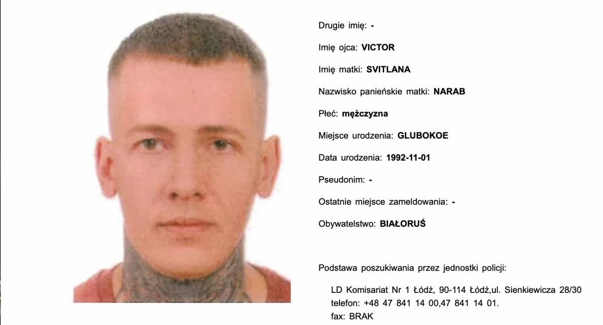 Podejrzany Eryk Piatrou o dokonanie zabójstwa księgowej w hotelu na Woli 