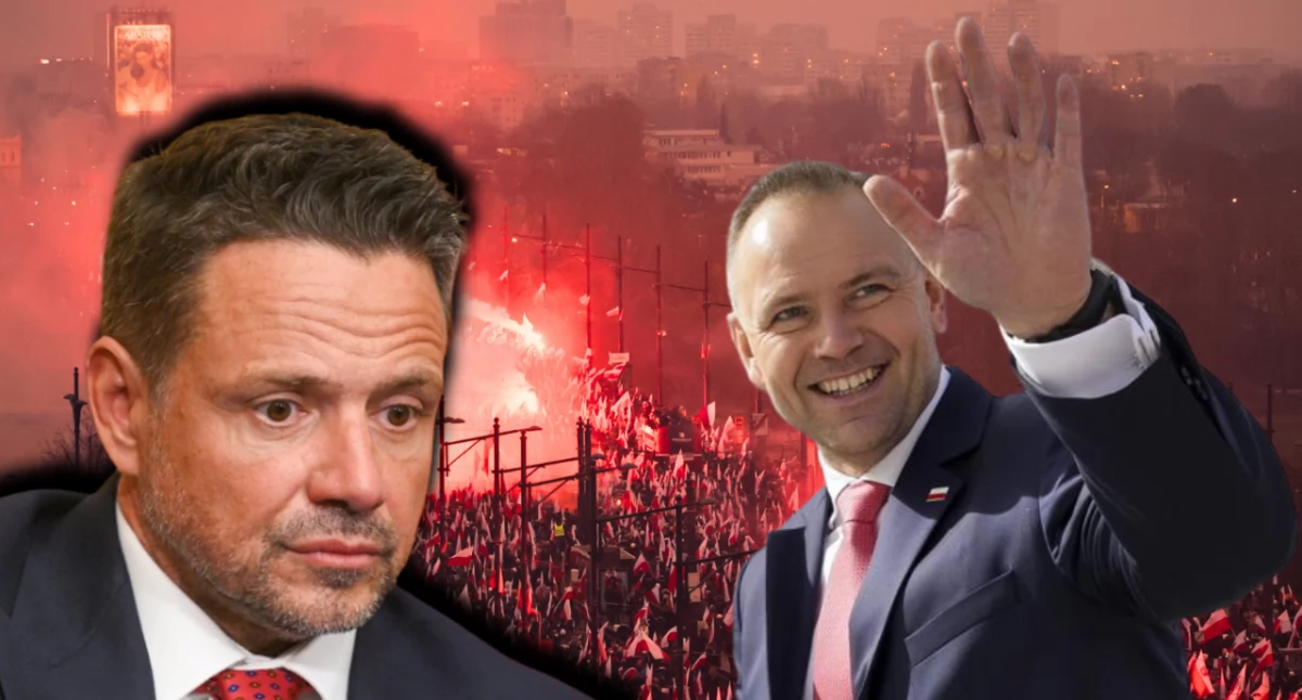 Zdjęcie Rafał Trzaskowski i Marsz Niepodległości. Karol Nawrocki może pojawić się 11 listopada na marszu