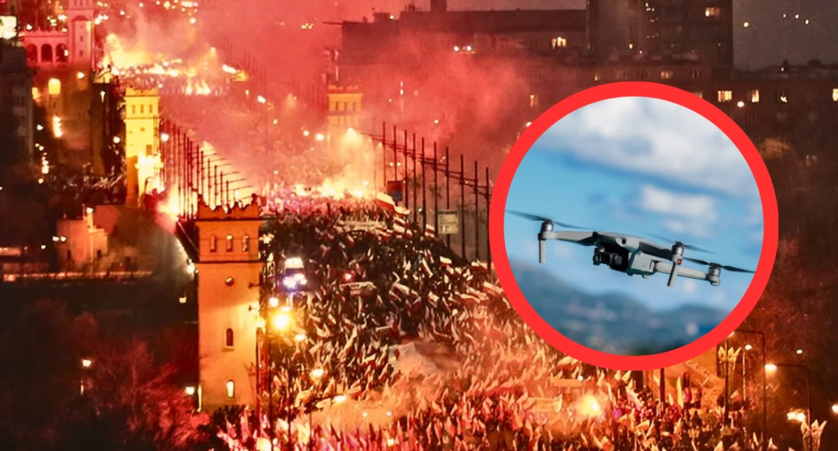 Zakaz lotów dronami w Warszawie 11 listopada. Policja wprowadza surowe zasady na Święto Niepodległości