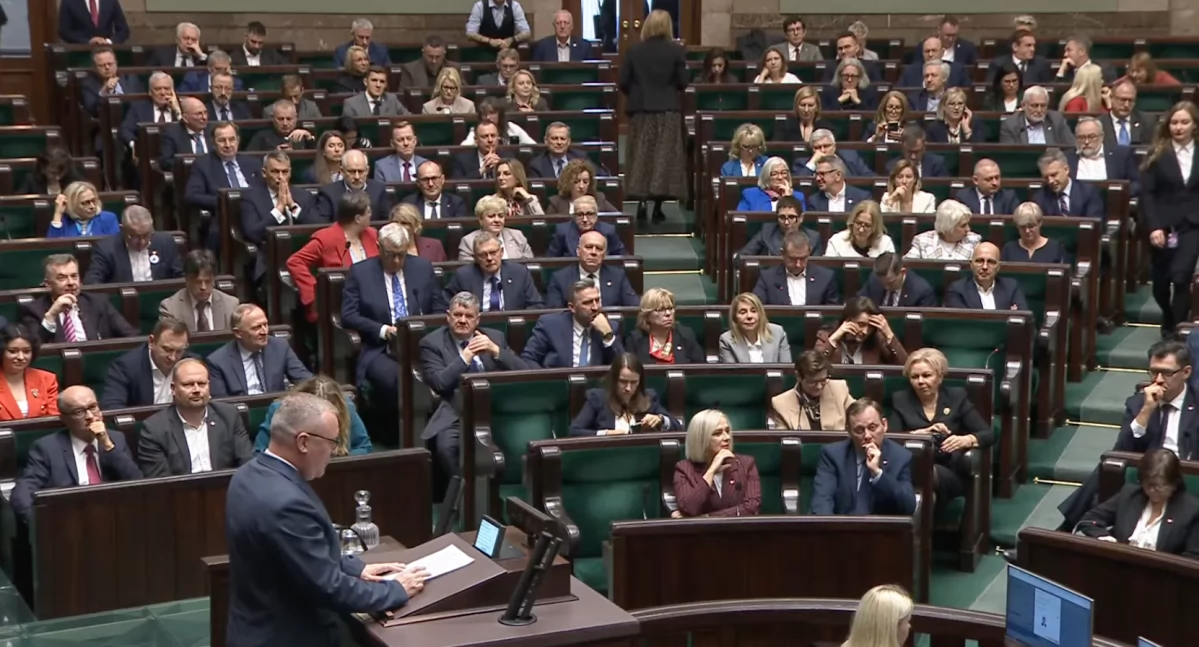 Protest posłów PiS na posiedzeniu Sejmu. Reakcja na wystąpienie Gawkowskiego