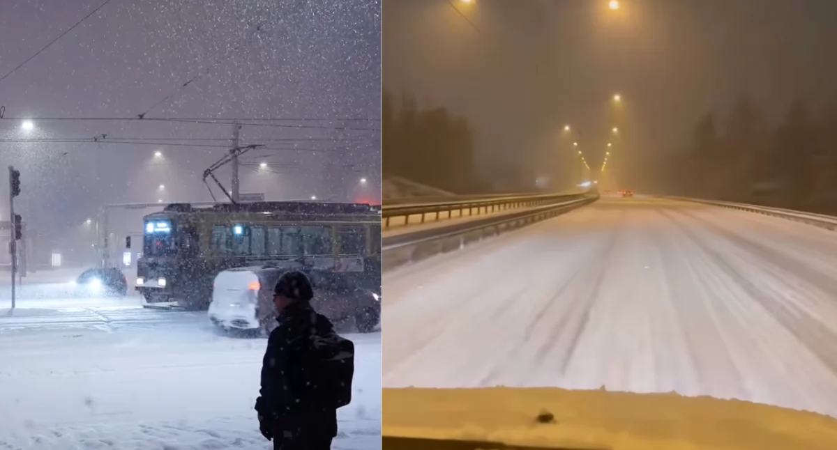 Intensywne opady śniegu w Szwecji. Drogi zamknięte, SMHI wydaje alerty