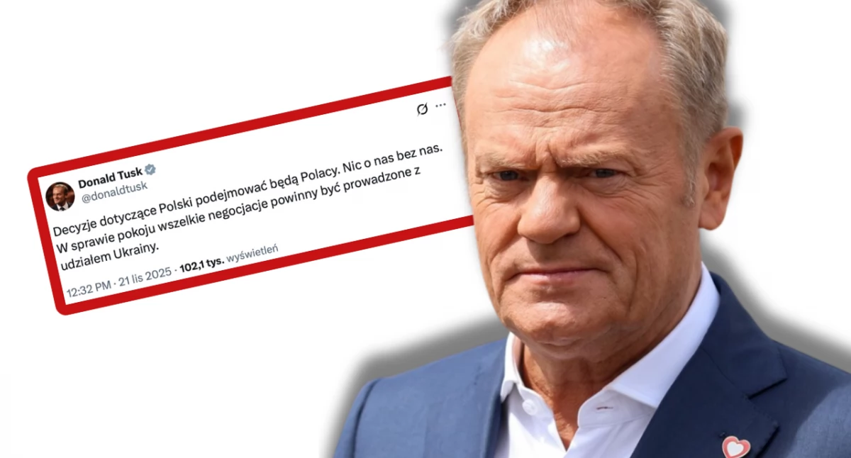 Plan pokojowy USA dla Ukrainy. Donald Tusk komentuje doniesienia Axios
