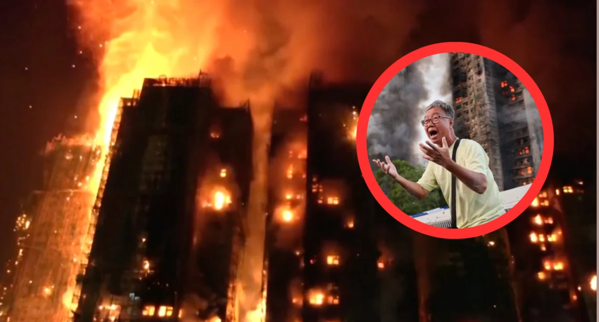 Pożar w Hongkongu: strażak wśród ofiar. W budynkach nadal są uwięzieni mieszkańcy