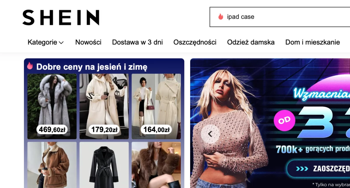 Sąd w Paryżu oceni wniosek o zawieszenie Shein na trzy miesiące