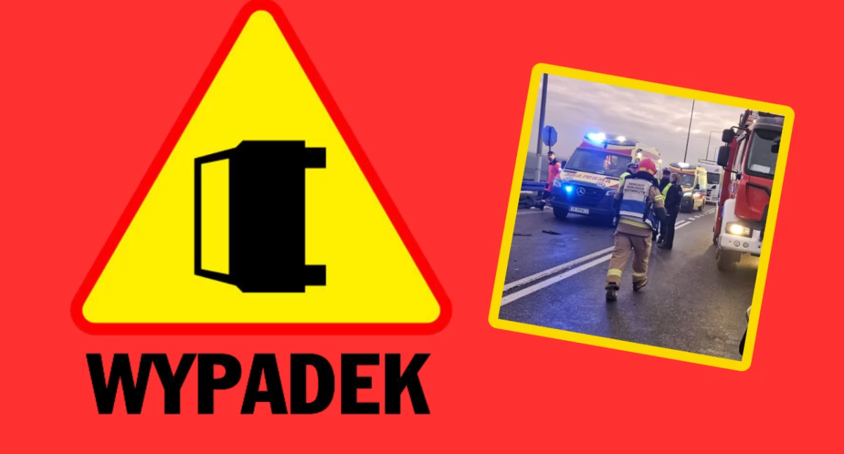 Wypadek na DK78 w Prząsławiu. Mężczyzna mimo reanimacji zmarł