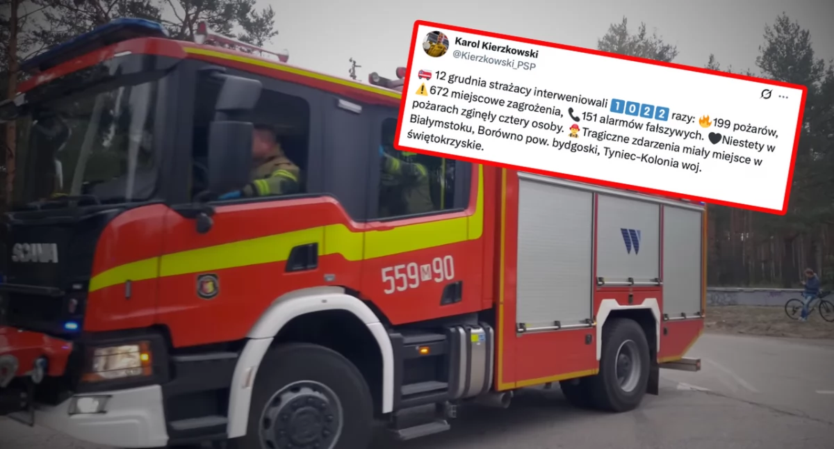 Seria pożarów w Polsce. Straż Pożarna podaje dramatyczne dane