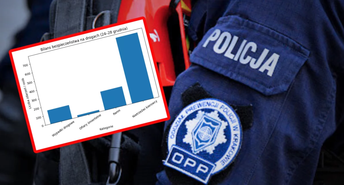 Świąteczny dramat na drogach. Alarmujące statystyki KGP