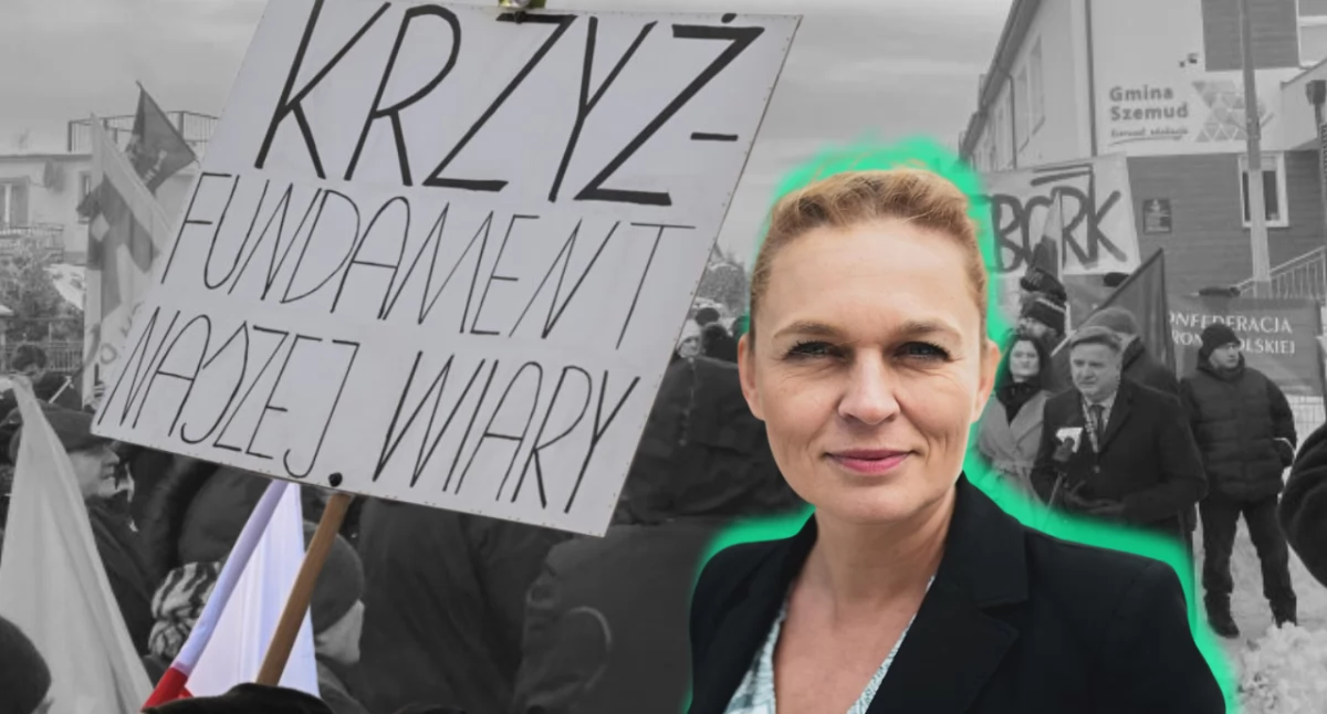 Barbara Nowacka o sprawie krzyża w szkole w Kielnie