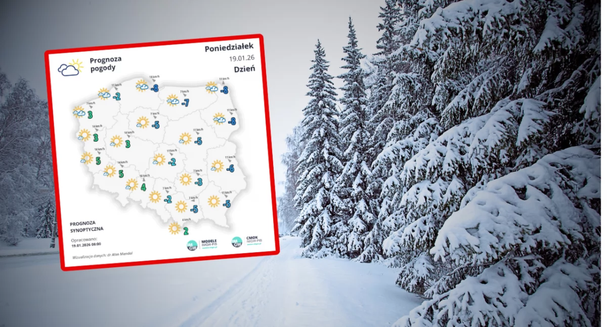 Zdjęcie prognoza pogody na poniedziałek i wtorek: wyż nad Polską, mróz i mgły